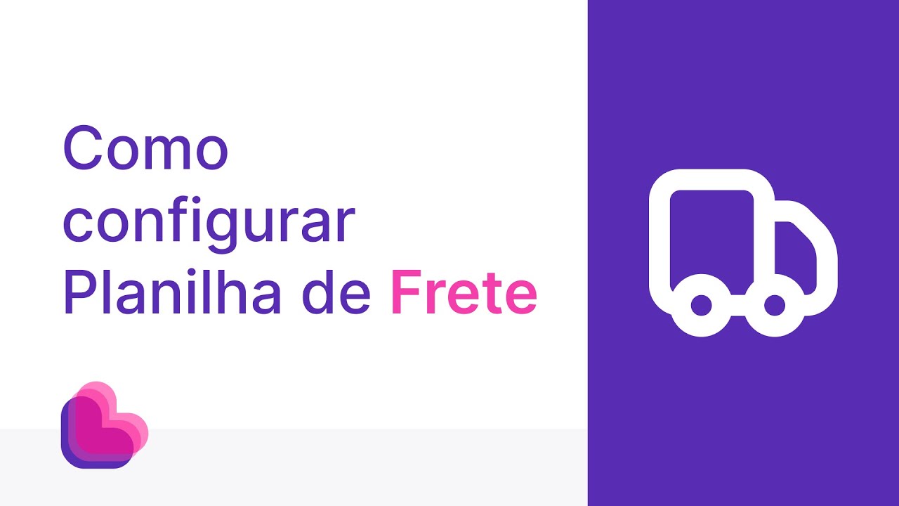 Como configurar planilha de controle de frete