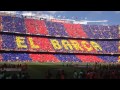 Himno del FC Barcelona en el Camp Nou 