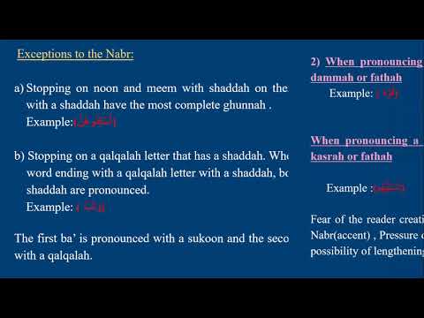 Tajweed Rules-Hafs Course-Lesson 18-An Nabr