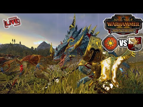 Total War: Warhammer II Battlecast #14 - (1v1) Lizardmen vs Empire - Big Game Hunting