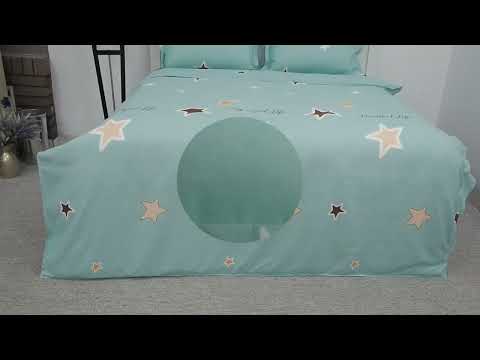 Постельный евро комплект фланель фирмы Daguanyuan