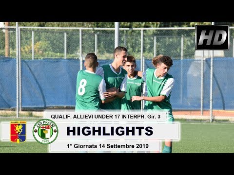 QUALIFICAZIONE ALLIEVI UNDER 17 1° Giornata Dianese&Golfo - Praese 0 - 2
