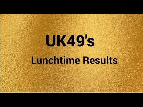 UK49s Lunchtime  Results for Today (2021)