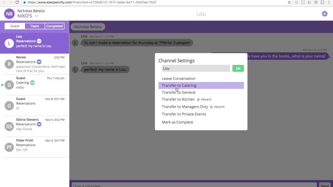 Chat & Test Weidget - OpenCity Tutorial