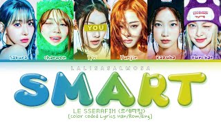 Le sserafim 르세라핌 you as a member smart karaoke easy lyrics