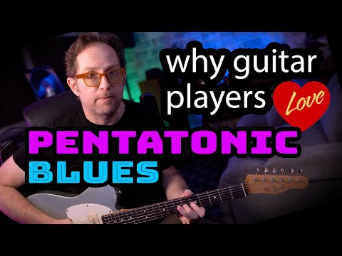 Why guitar players LOVE the pentatonic scales for the blues. Is it the perfect scale? Lesson - EP508