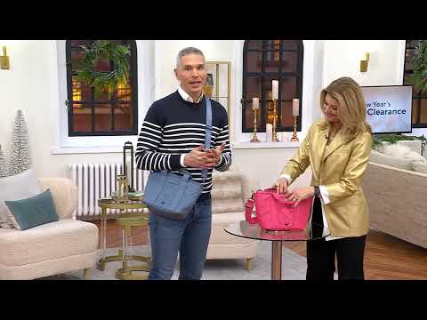 Lug Matte Luxe Crossbody with Tote Handles - Dory Medium on QVC