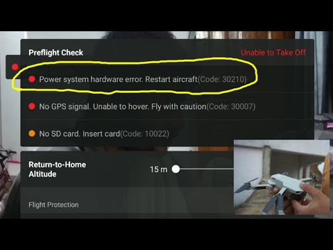 Power System Hardware Error in DJI Mavic Mini || How to remove this error