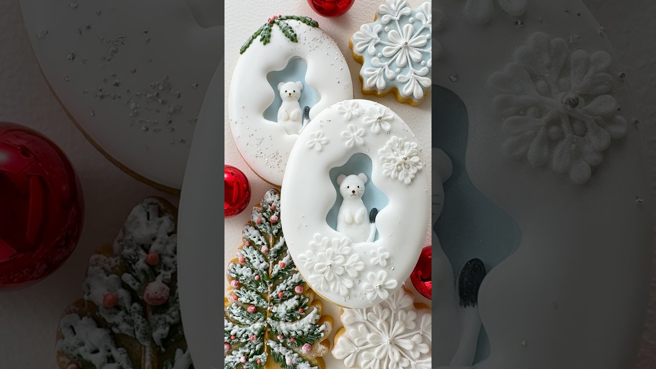 雪の妖精さん作ってみたよ❄️#アイシングクッキー