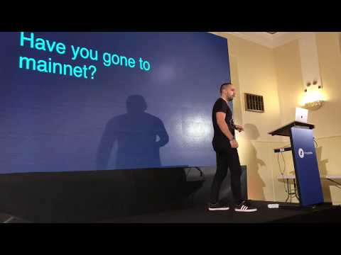Etherlime during the Show & Tell event of Ethereum Community Fund