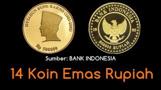 14 Koin Emas Rupiah Dengan Nominal Terbesar di Dunia, Ada yang Rp. 850.000,-