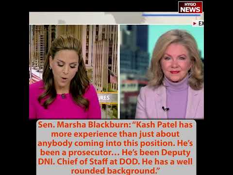 Sen Blackburn: Patel more experience than anybody; Hagerty: look forward to him take the FBI apart