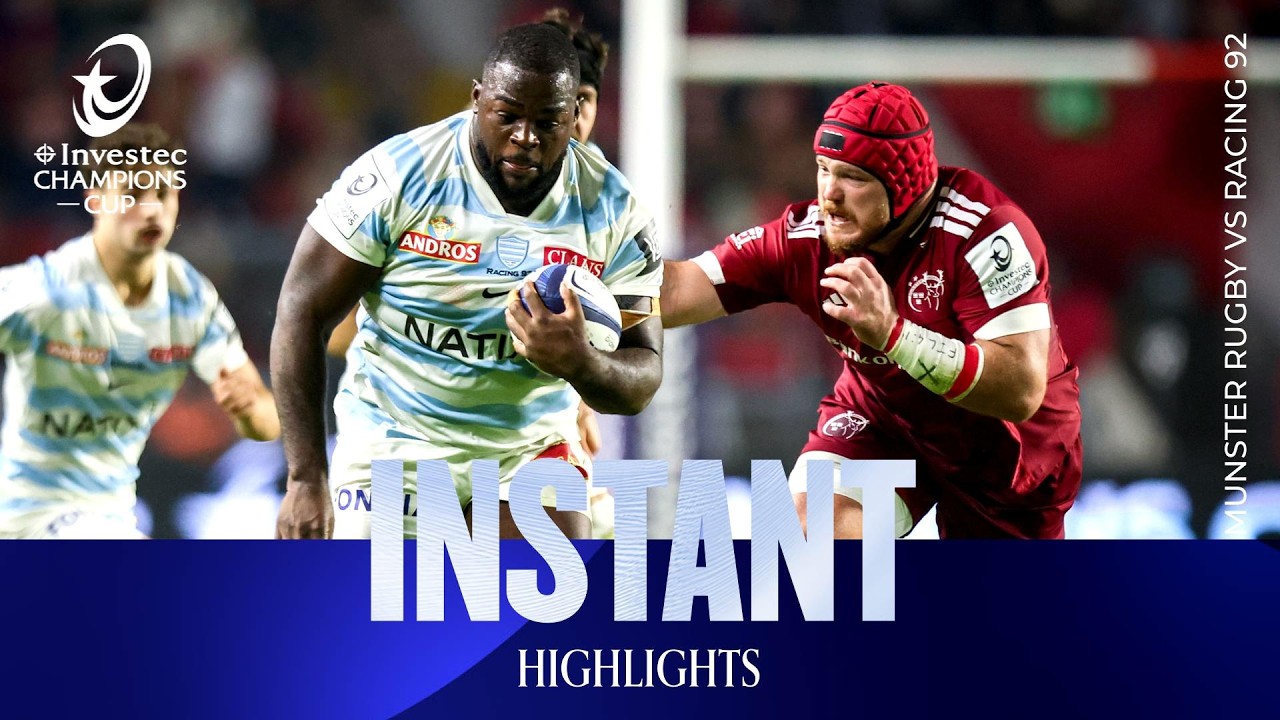 Instant Highlights - Munster Rugby v Racing 92 | Investec Champions Cup 2026/27