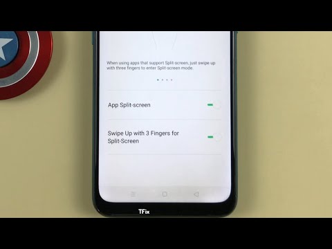 How to enable/disable Split Screen Mode on OPPO A31 Android 9