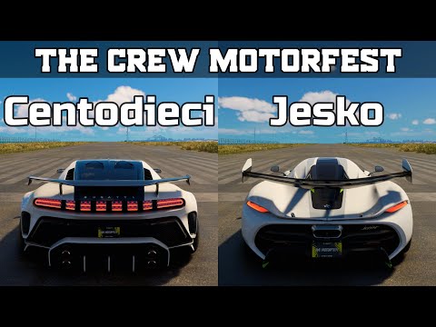 Bugatti Centodieci vs Koenigsegg Jesko - Drag Race