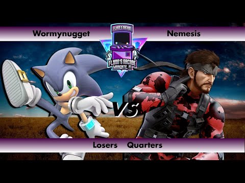 Flynn's Arcade 071 Losers Quarters - Wormynugget (Sonic)  vs Nemesis (Snake) SSBU Tournament