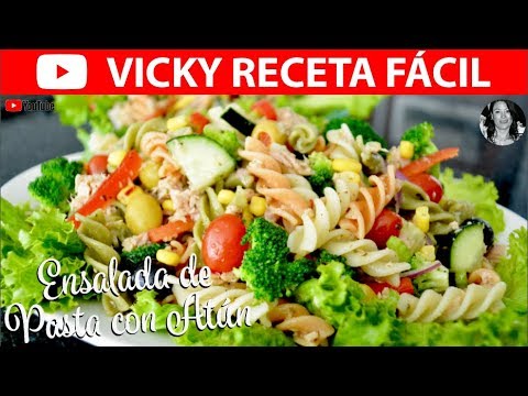 ENSALADA DE PASTA CON ATUN | #VickyRecetaFacil Video