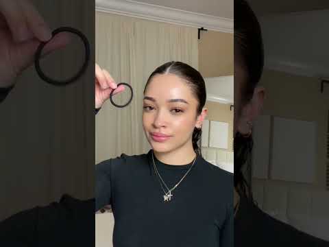 Clean girl slick back bun hair tutorial 🤍 #hair #cleangirlaesthetic #cleangirl #hairstyle #haircare