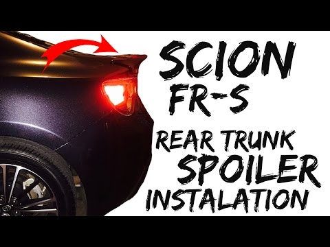 Scion FR-S Rear Trunk Spoiler Installation
