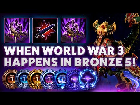 Zagara Nydus - WHEN WORLD WAR 3 HAPPENS IN BRONZE 5! - Bronze 2 Grandmaster S2 2022