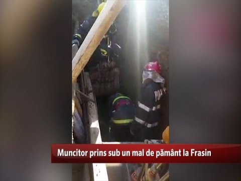Muncitor prins sub un mal de pământ la Frasin