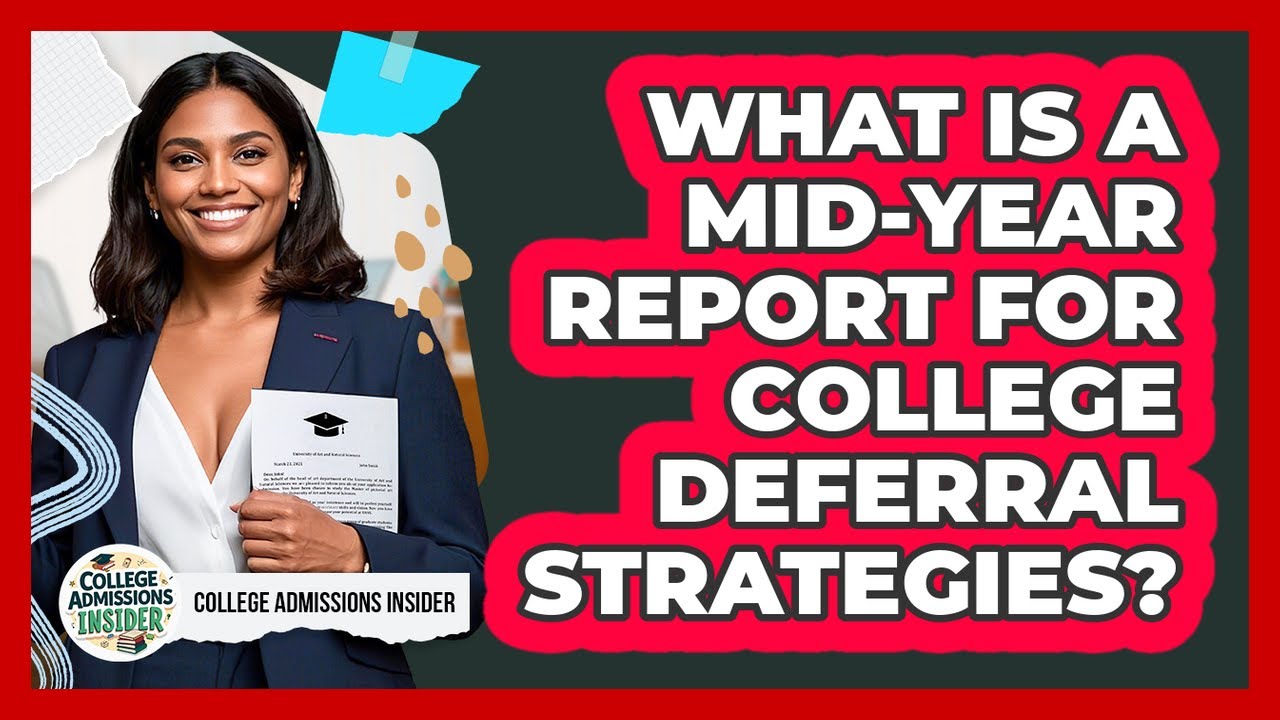 What Is A Mid-year Report For College Deferral Strategies? - College Admissions Insider