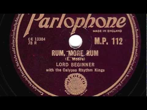Rum, More Rum [10 inch] - Lord Beginner with the Calypso Rhythm Kings