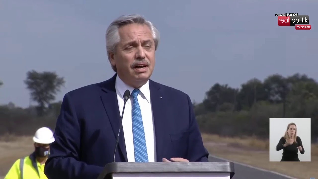 Alberto Fernández inauguró un tramo de la Ruta Provincial 7 en Chaco
