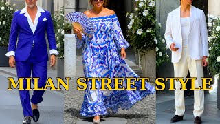 Milan Summer Street Style at +36°C | The Most Stylish Men, Chic Summer Looks and New Fashion Trends