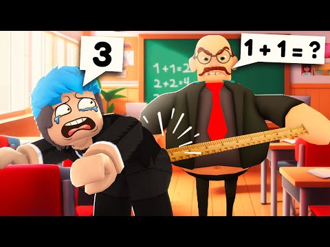 School Prison | ROBLOX | WE TRIED TO ESCAPE FROM OUR UGLY TEACHER!