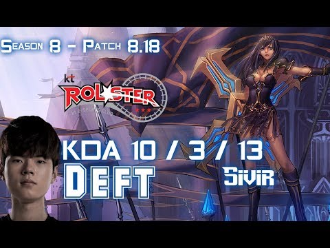 KT Deft SIVIR vs KAI'SA ADC - Patch 8.18 KR Ranked