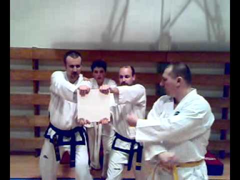 Taekwon-do ITF: nácvik prerážania :D (power breaking)