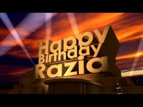 Happy Birthday Razia