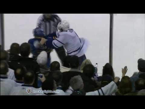 Michael Komisarek vs Cody McCormick Feb 5, 2011