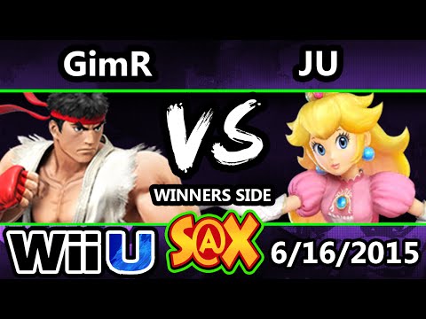 S@X 102 - VGBC | GimR (Ryu, G&W) vs JU (Peach) SSB4 Tournament - Smash Wii U - Smash 4