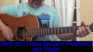 Quel exil !  (Jean-Jacques Goldman) reprise guitare voix 1981
