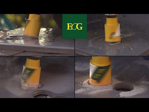 Forare Gres Porcellanato a SECCO/UMIDO con FRESE DIAMANTATE ECG