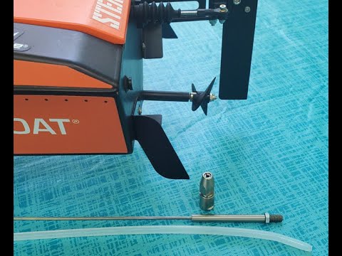 Pro Boat Stealthwake upgrades including a Wohlt Wire Drive to replace the stock prop shaft