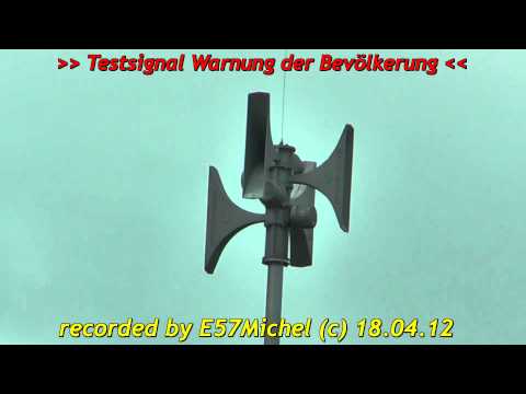 Elektronische Sirene - Sirenenprobe Bayern 2012