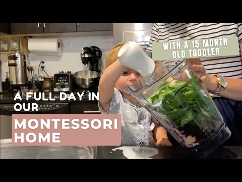 MONTESSORI TODDLER Day in the Life with a 15-Month-Old | Montessori at Home Vlog