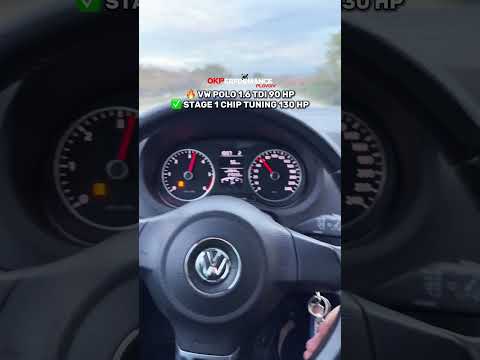 VW Polo 1.6 TDI 90 HP Stage 1 Chip Tuning Remap 130 HP tuned by OKPERFORMANCE PLOVDIV 🔥
