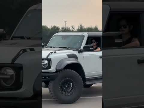 Girl driving Ford Bronco raptor truck | Ford Bronco modified features of 2024 | #shorts #short