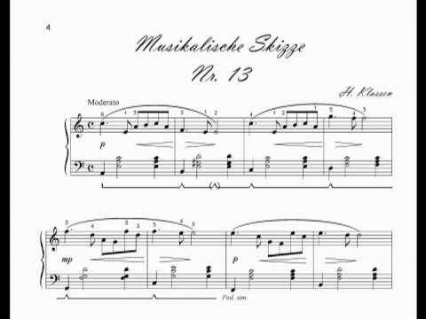 Musical sketch No. 13, Andrej H. Klassen