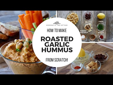 How to Make ROASTED GARLIC HUMMUS | Easy! Tasty! Wonderful!