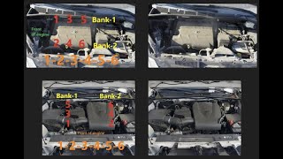 Toyota 3.5L V6 Engine Firing Order, Cylinder Location, (Bank-1 and Bank-2) (2GR-FE and 2GR-FKS)