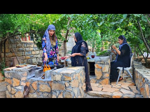 Fried Chicken Recipe with Barberry Sauce in Iranian Village Style! Iran Village Life