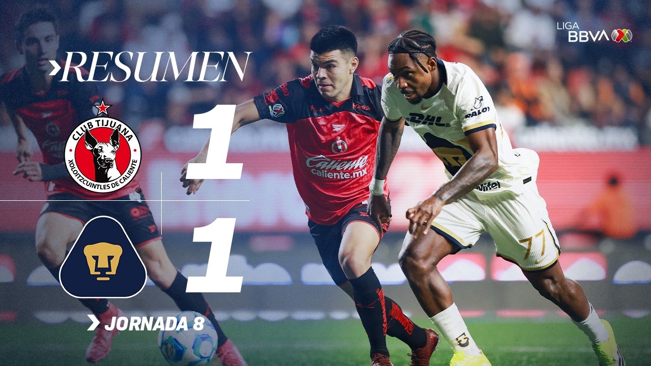 Club Tijuana vs Pumas UNAM Highlights
