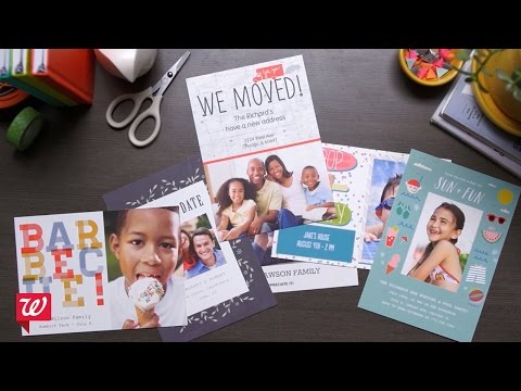 Create Double Sided Post Cards at Walgreens