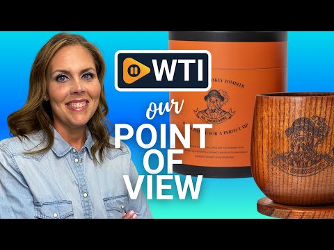 Wooden Bourbon Glass Set with Coaster | 10 fl oz Whiskey Glasses Set | Old Fashioned Glass in Gift Packaging | Whiskey Gifts for Men - WTI product video review