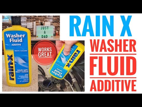 How to Add Rain X to your Car Window Washer Fluid Reservoir Additive
